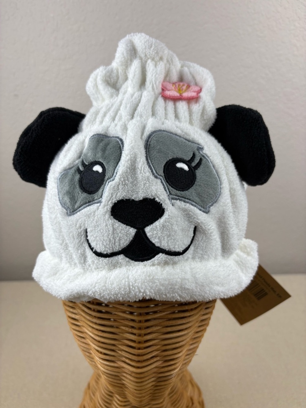 NWT Little Brownie Bakers White, Black, and Gray Microfiber Dry Hair Cap